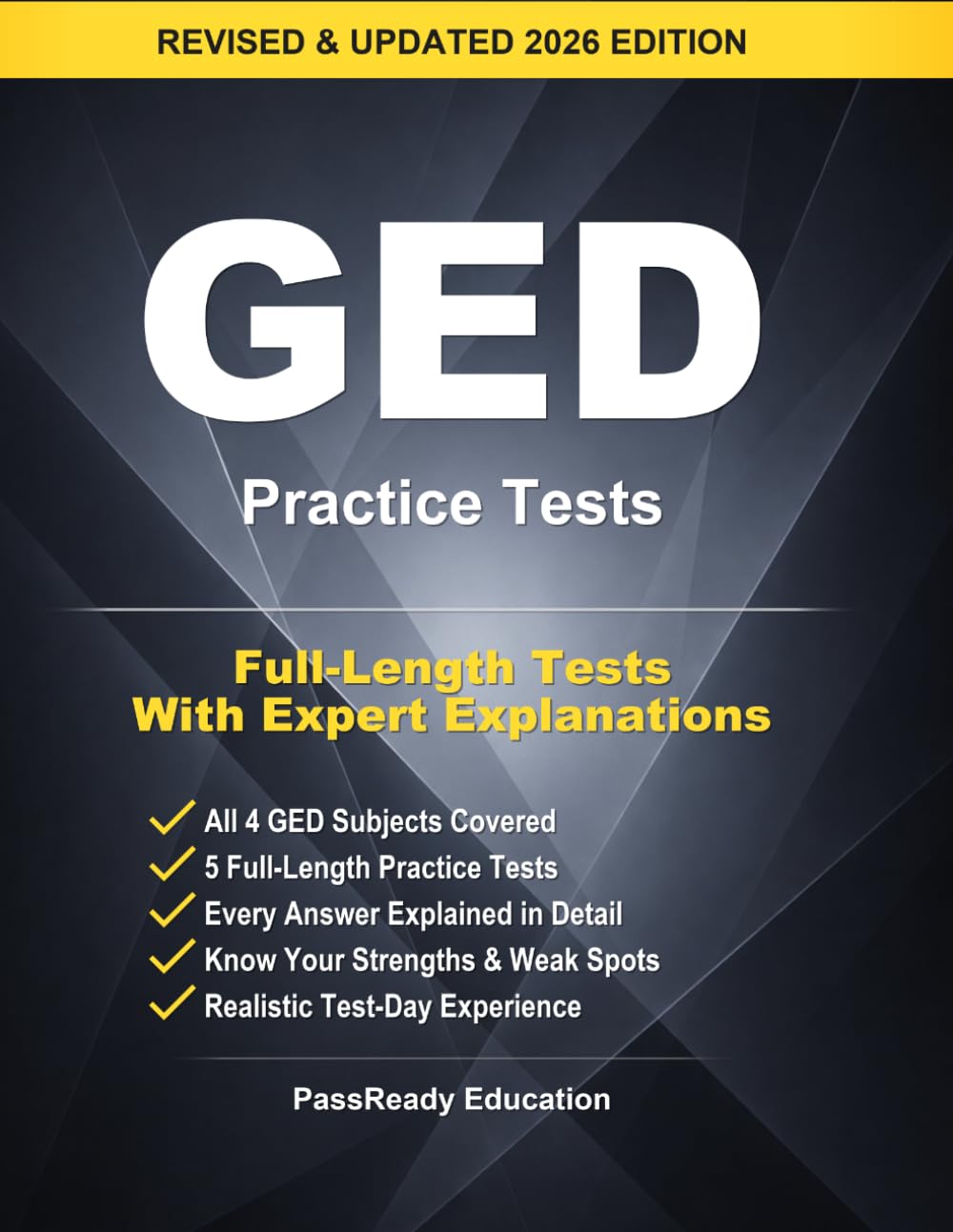 GED 2026 Practice Tests: 10 Full-Length Practice Tests for All 4 Subjects