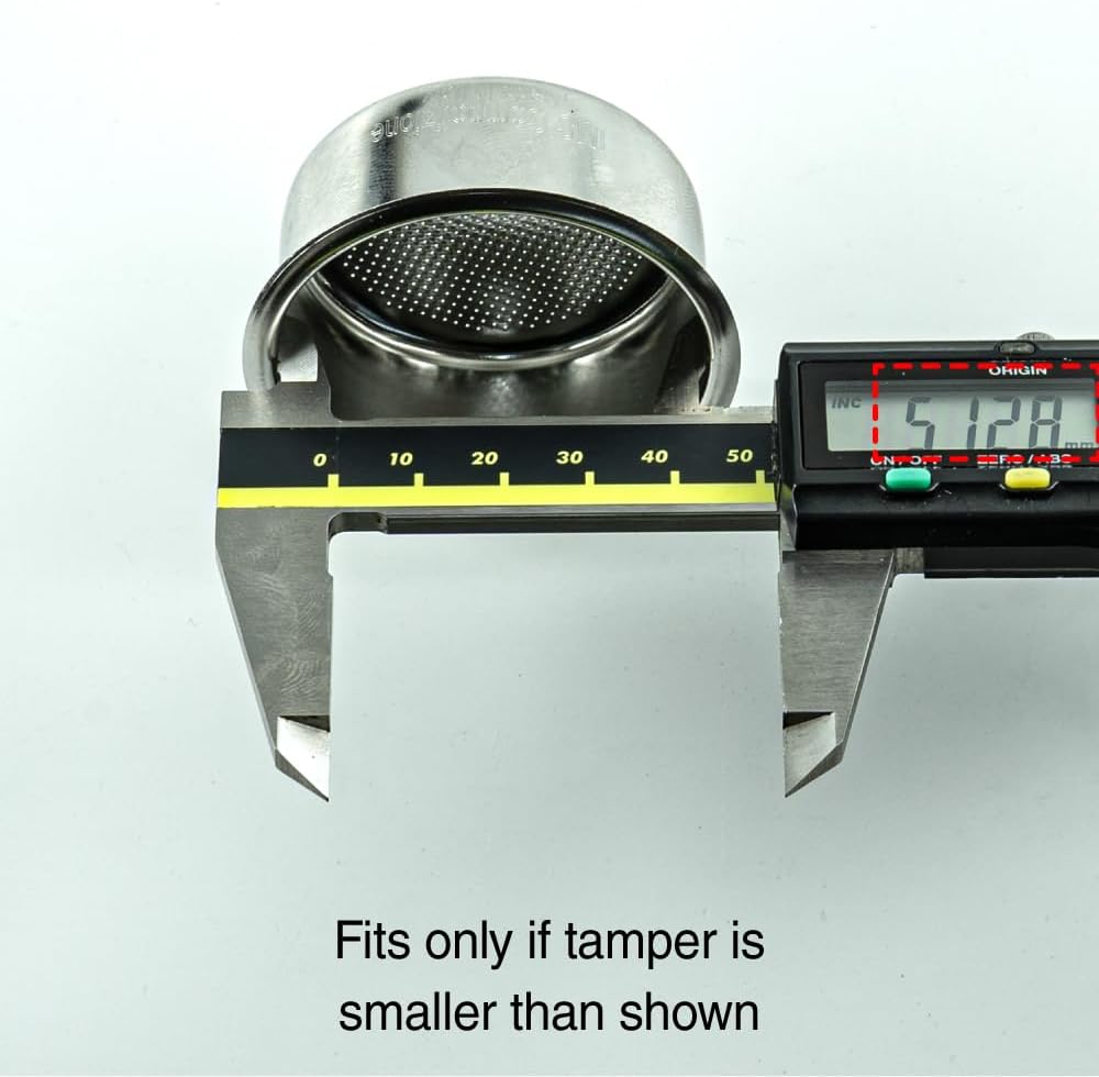 HUGH, by IMS 51 mm Precision Filter Basket Competition Series Coffee Filter Basket Stainless Steel Portafilter Basket, 18 grams 26m (Stainless Steel - Nano Coating)