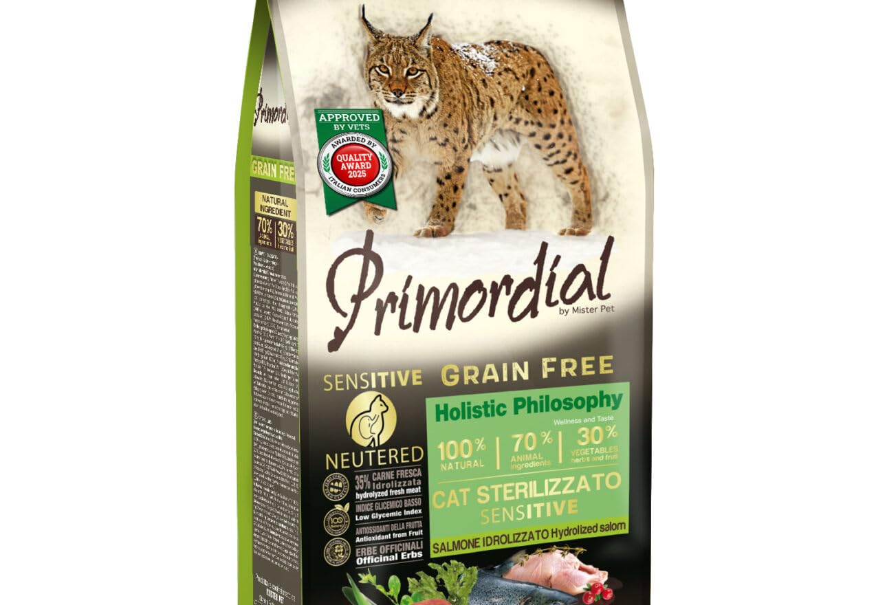 Alimento seco para gatos esterilizados Sensitive con salmón hidrolizado 6 kg