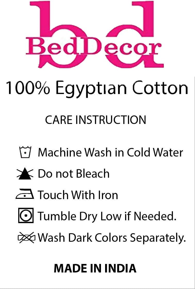 BedDecor 500 Thread Count Stripe 6 Piece Bed Sheet Set 100% Egyptian Cotton with 24 Inch Extra Deep Pocket Premium Super Soft Hotel Quality Bedding(Black,California King)