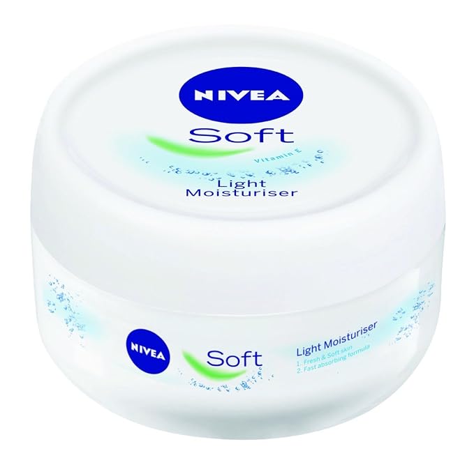 NIVEA Soft Light Moisturiser Cream For Fresh & Soft Skin 300 Ml (Made In Spain) + Free Green Apple & Honey Face Wash 50 Ml