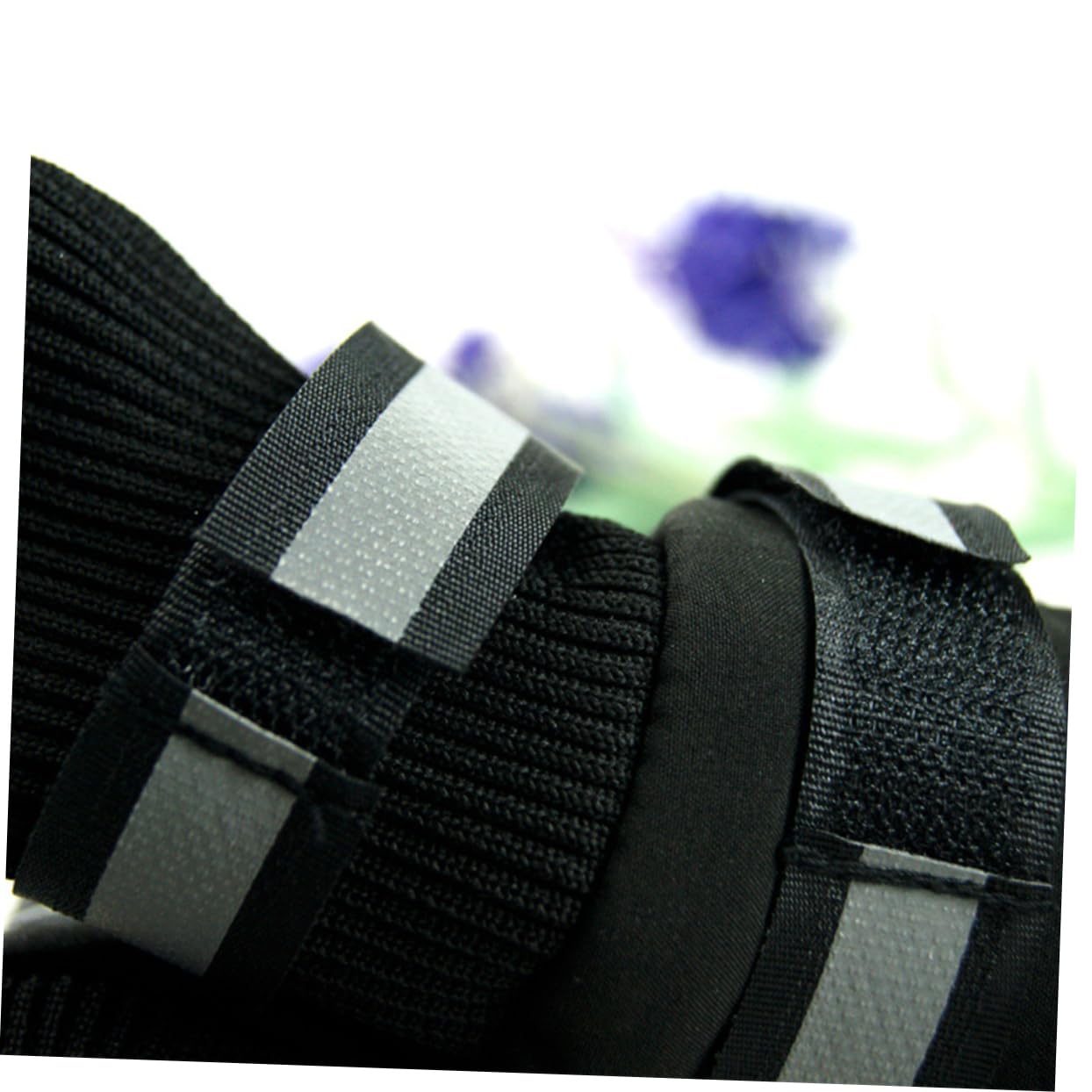 FONDOTIN Slip Dog Boots Pet Shoes for Winter Black Closure Design for Outdoor Activities for Hiking and Rainy Days