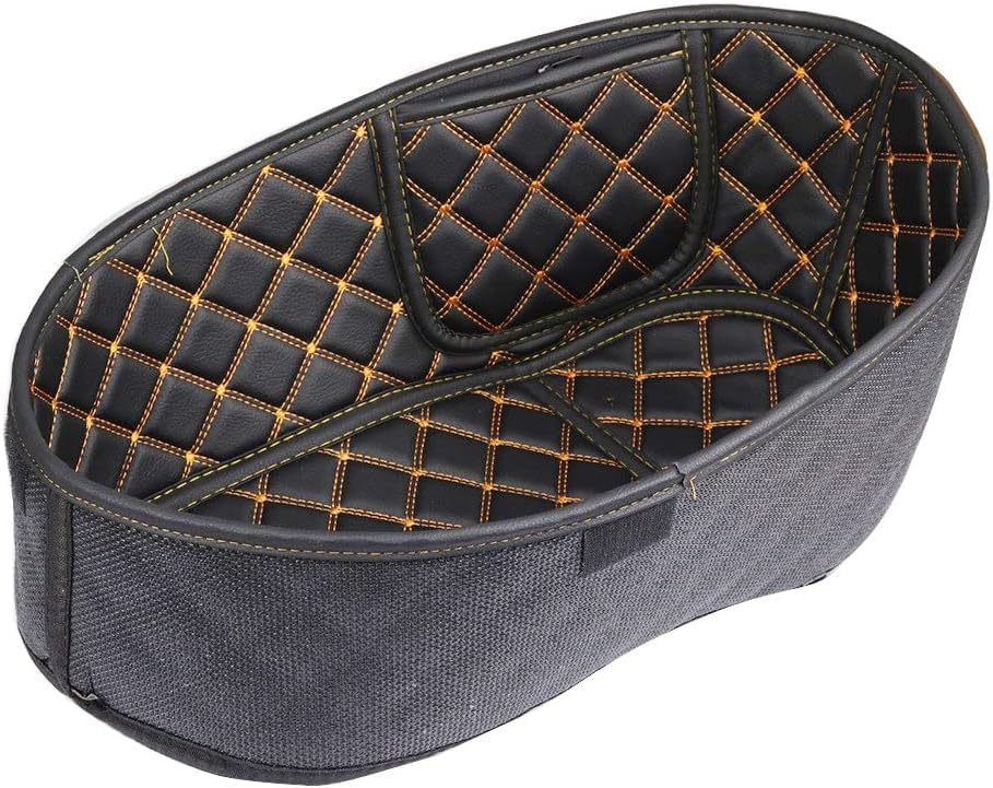 Für GTS300 GTS 300 Motorrad Hinten Kofferraum Lagerung Eimer Kissen Abdeckung Matte Decke Kissen PU Leder Pad Zubehör Kofferraum Hinten (GTS300 (Gold))