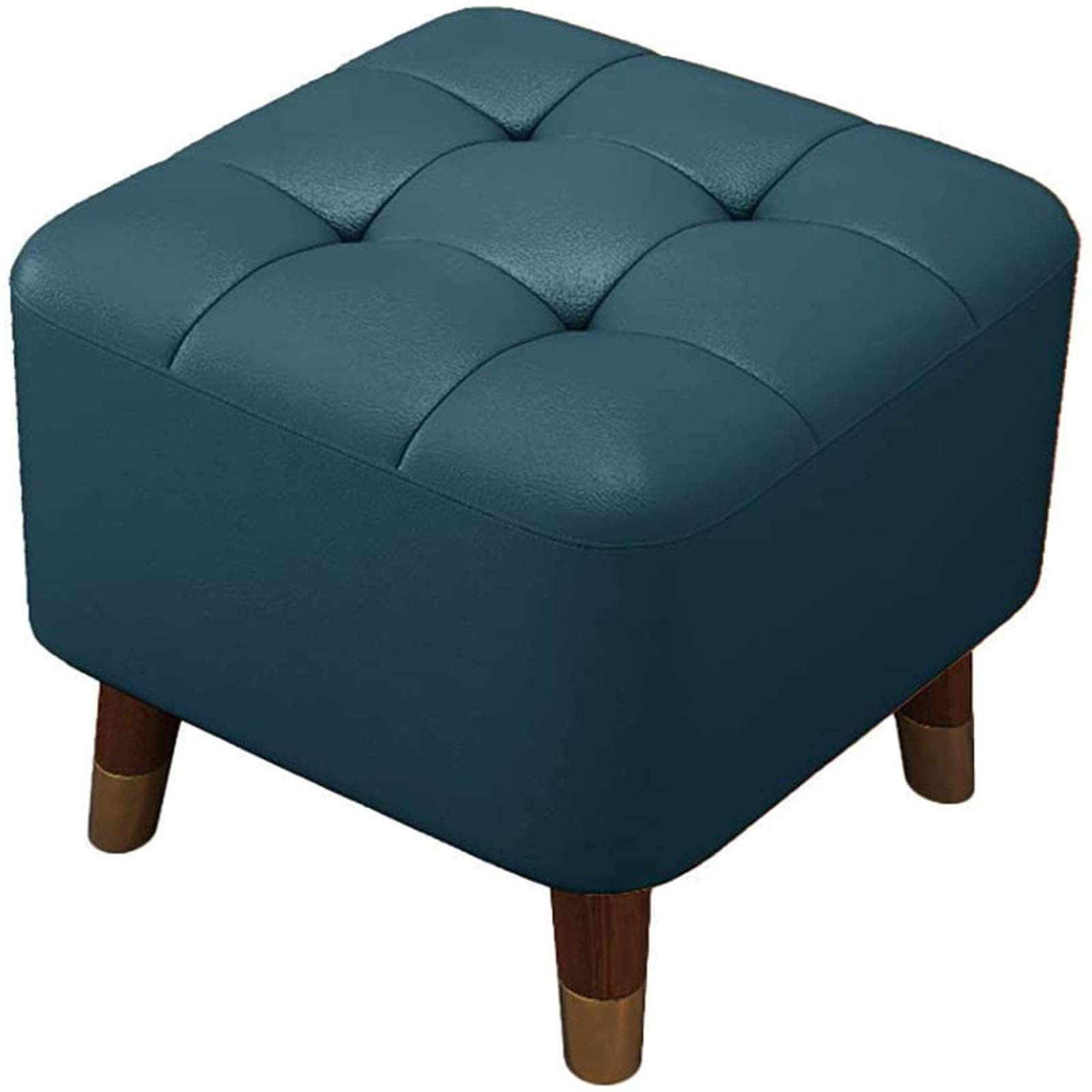 Ottoman Repose-Pieds en Cuir PU Design Rectangulaire 16 Pouces