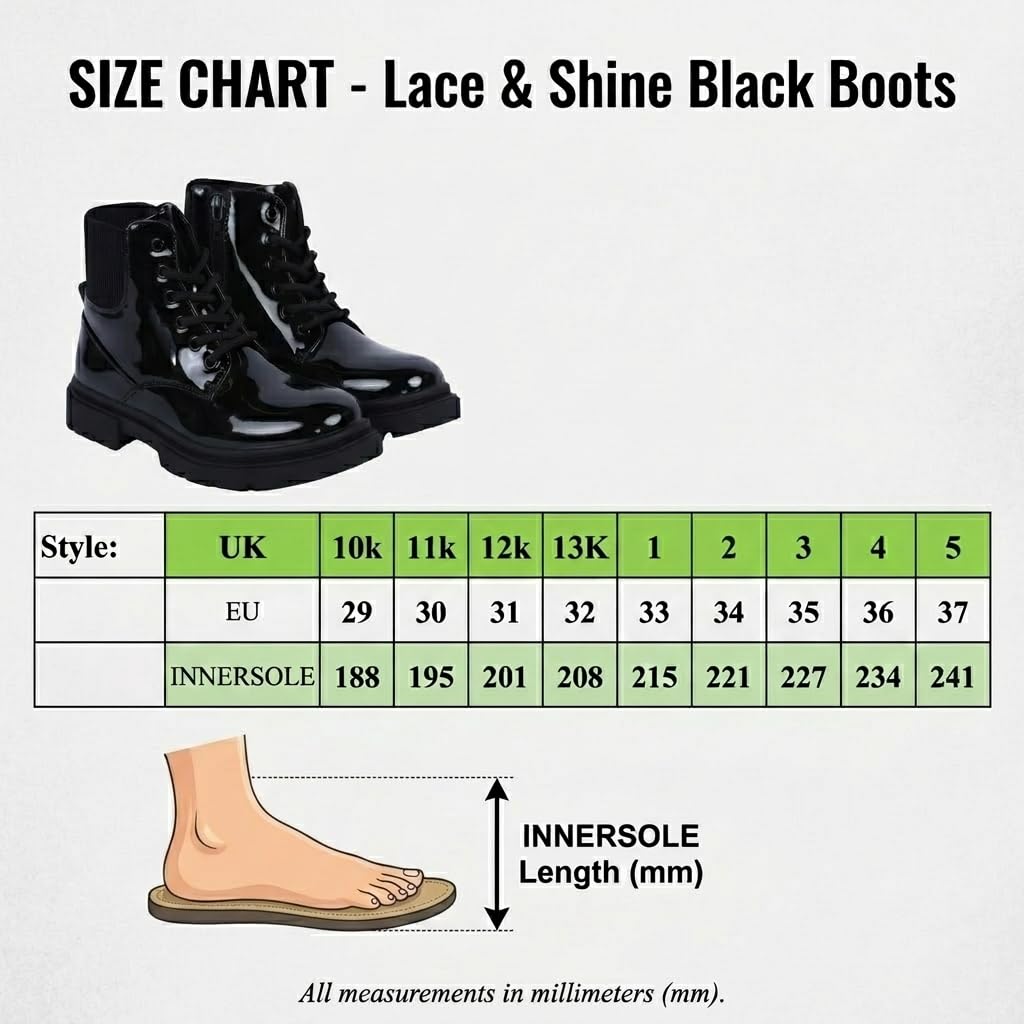 A2Z 4 Kids Stivali da combattimento per ragazze e ragazze, con lacci, con cerniera laterale e suola spessa antiscivolo resistente, per feste, scuola, scarpe alla moda, scarpe invernali e autunnali