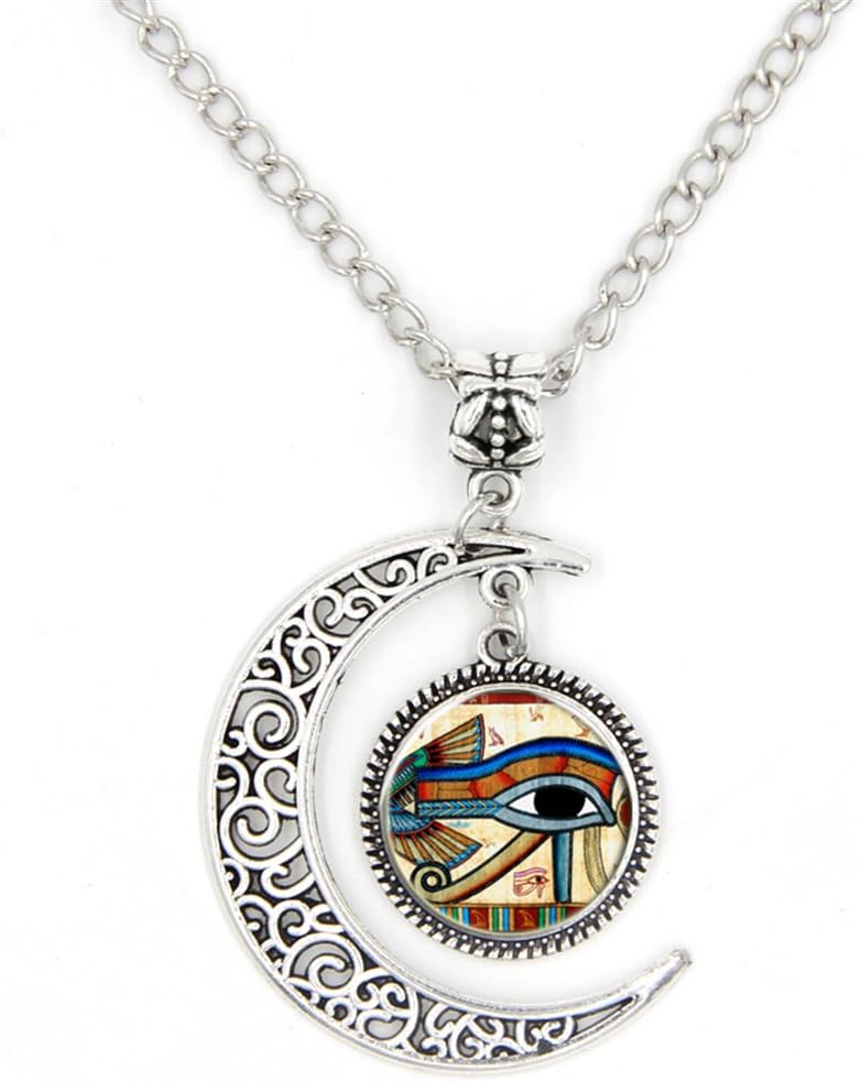LIAOWY Eye of Horus Necklace Pendant Charm Handmade Jewelry