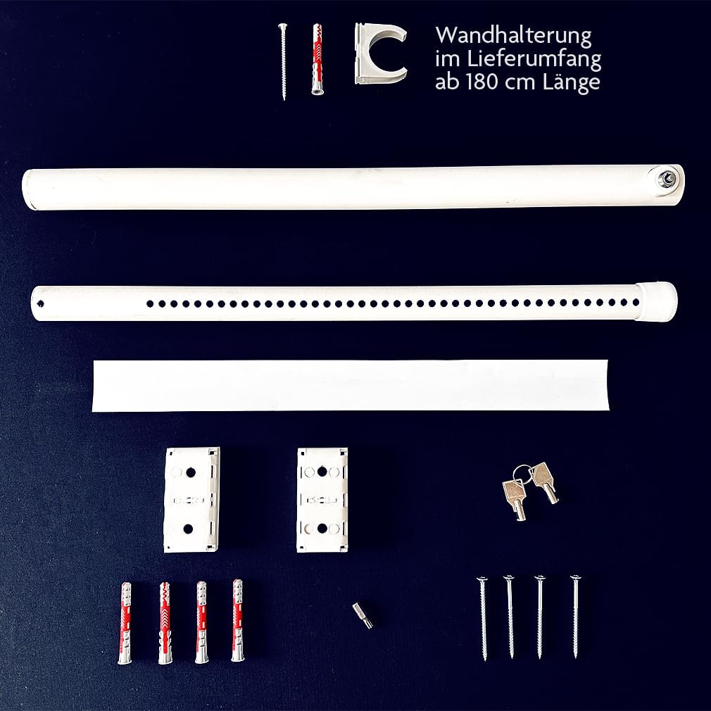 Fenstersicherung 1-fach mit Kippfunktion – Einbruchschutz Teleskopstange mit Druckschloss | Edelstahl oder Weiß | Länge 600–3200 mm | Sicherungsstange für Fenster & Türen (Edelstahl, 1000-1800mm)