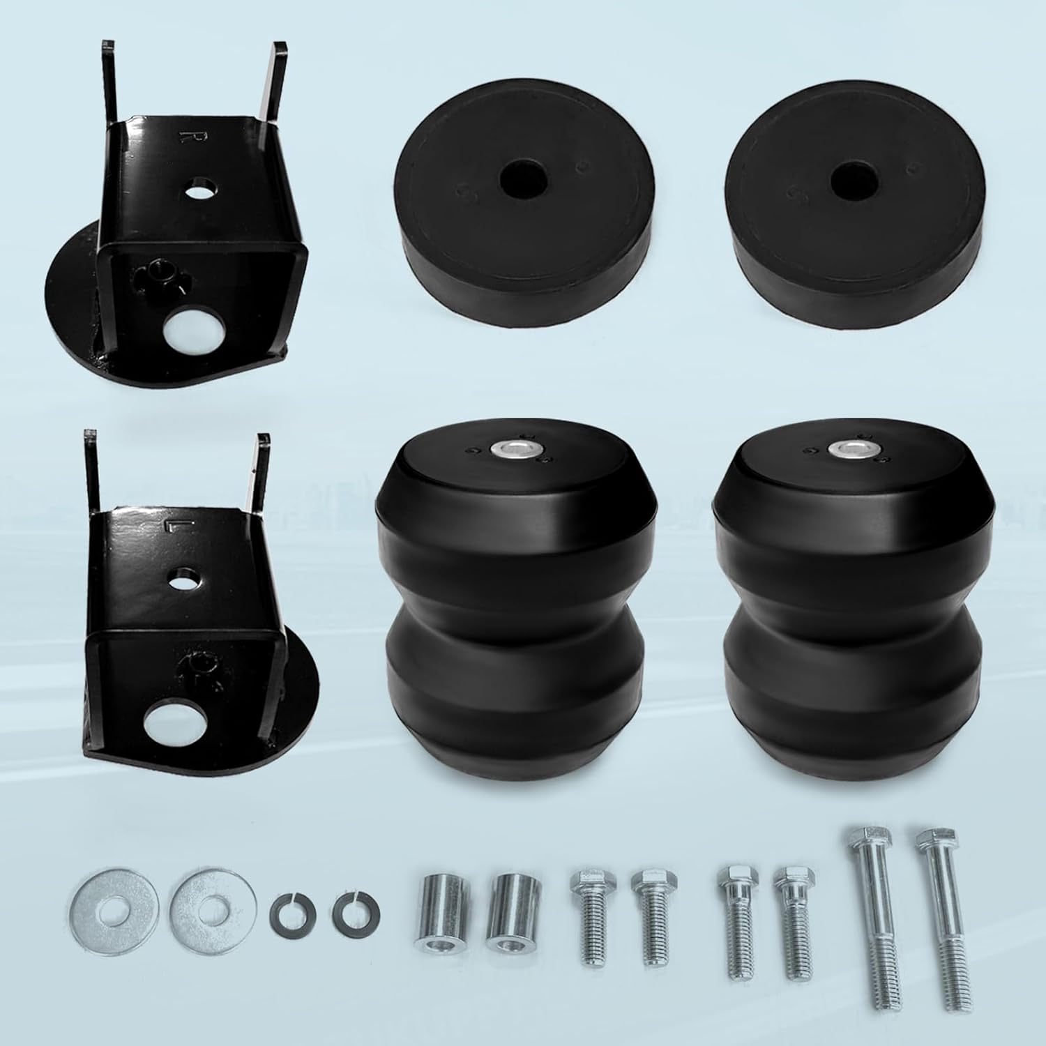 2Pcs Rubber Cushion Suspension Kit for 2009-2014 Ford F-150 4WD Pickup Trucks OEM Replace FR1504D Car Rear Rubber Helper Springs Kit (7X1261)