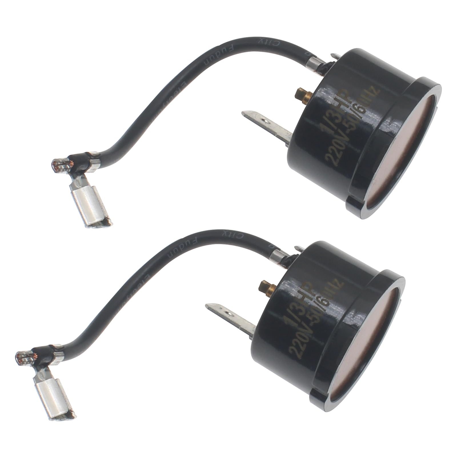FDXGYH 2pcs Compressor Thermal Overload Protector 1/3HP Refrigerator Thermal Overload Protector Compressor Replacement Part