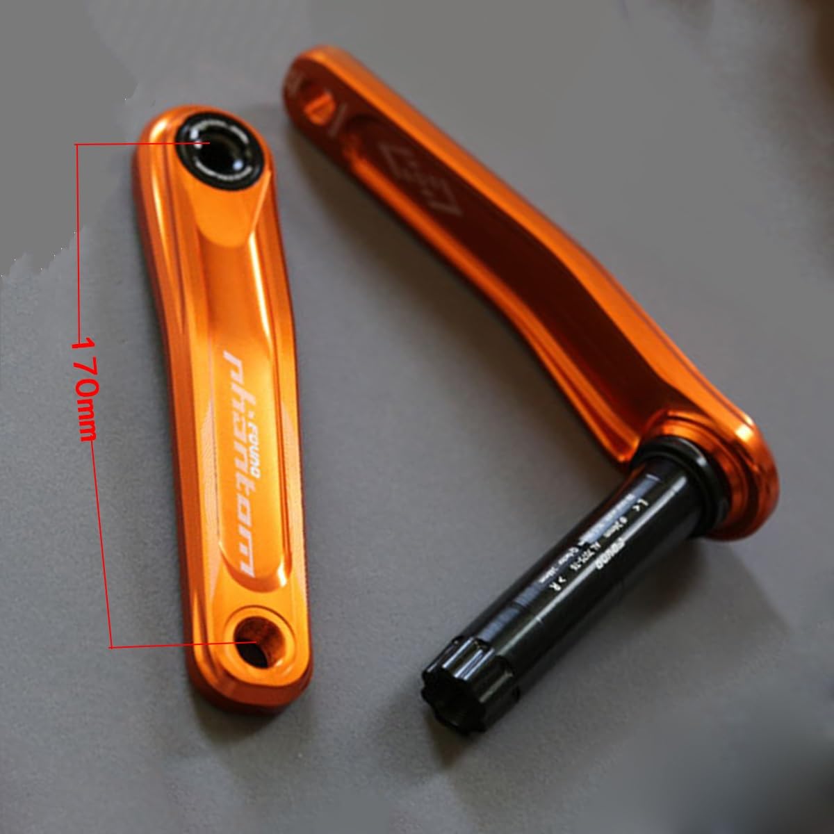 Bike Guarnitura, Set di pedivelle Integrate a 4 Artigli da 170 mm e 175 mm, in Lega di Alluminio 104BCD per Mountain Bike