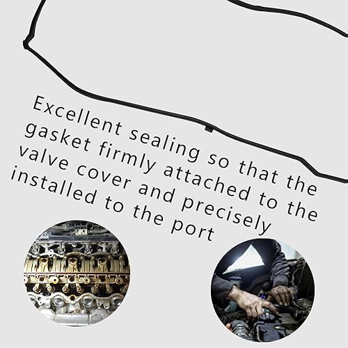Miniatura 4 de Juego de juntas de tapa de válvula, junta de tapa de válvula del motor, junta de sello de tapa de válvula compatible con Honda Accord Civic CR-V,