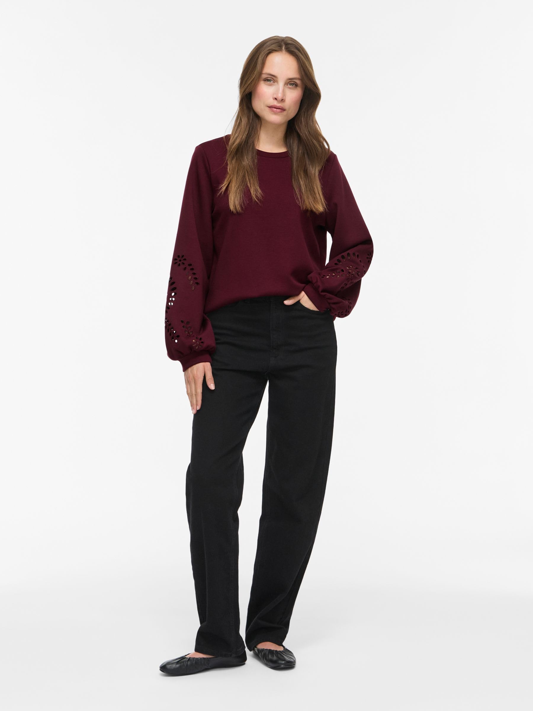 Vila Visandy L/S Detail Sweat Top - Noos