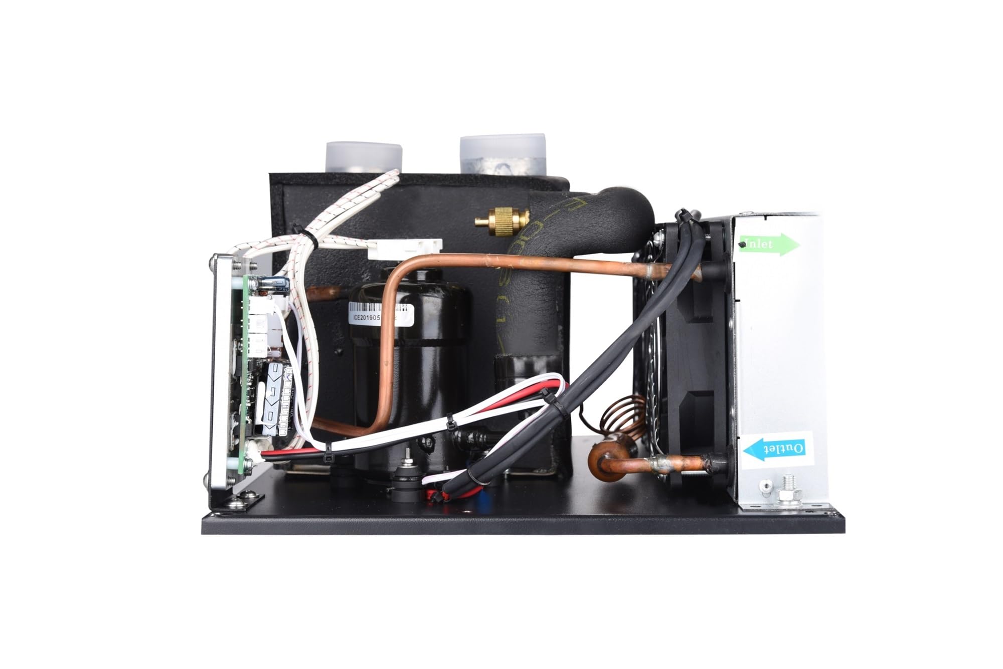 Klimatyzator Micro DC 450 W chłodzenie do małych pomieszczeń, pojazdów elektrycznych, samochodów, 12 V/24 V/48 V, niskie wibracje, kompaktowa konstrukcja