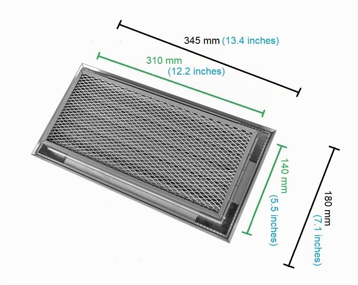 Grille de Ventilation Aluminium 30 x 15 cm avec Pré-Cadre.