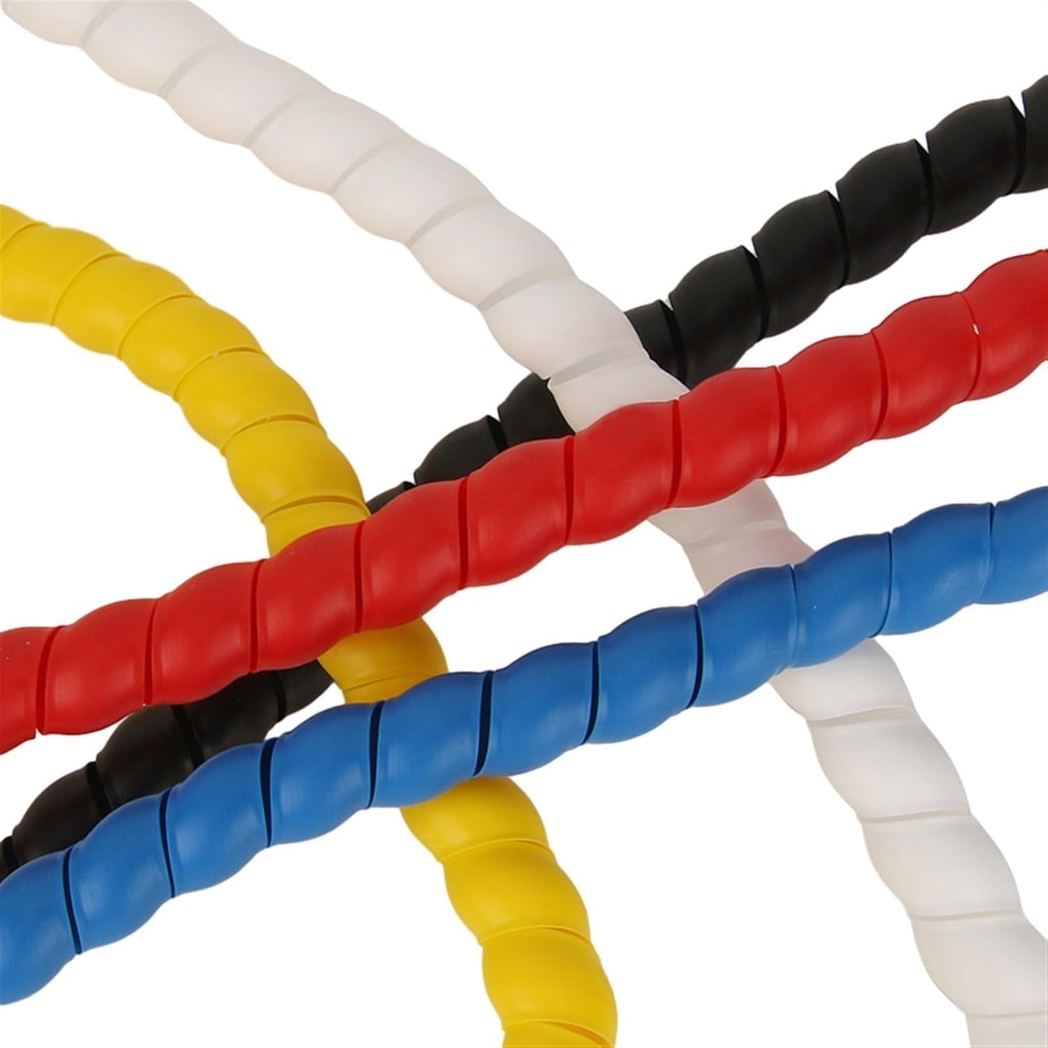 Manicotto per cavi, Guaina for cavo a spirale da 2 metri multicolore ID 8-40 mm(Yellow,ID 22mm)