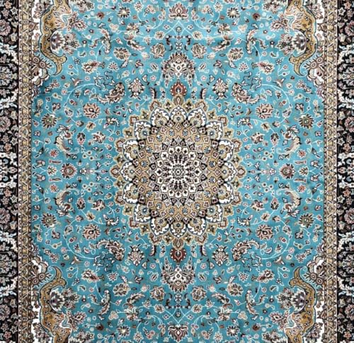 Image of Luxury Silk Carpet 5 x 7 FEET for Living Room or Bedroom, Made with Premium Silk, Perfect for Elegant Interiors Comfort and Timeless Design