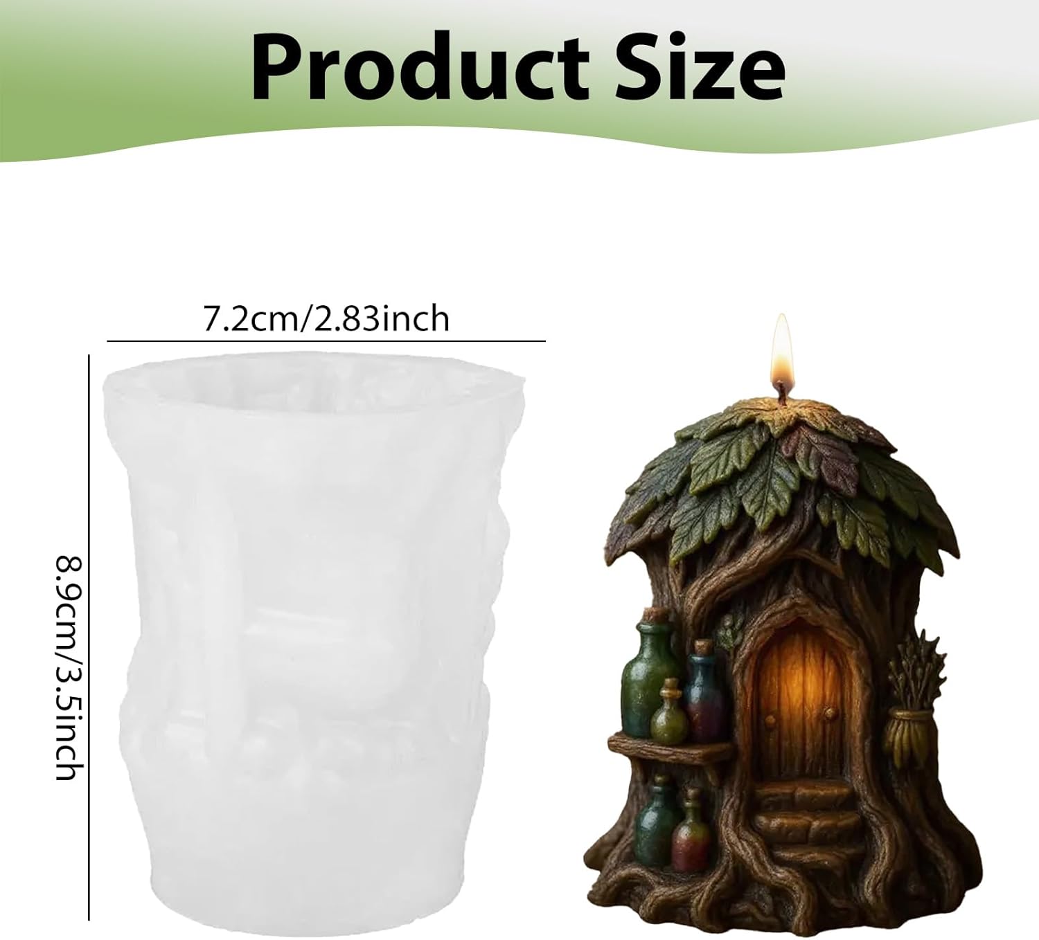 3D Fairy Forest House キャンドルモールド キャンドル製作用 シリコン型 DIYアロマセラピー&amp;キャンド