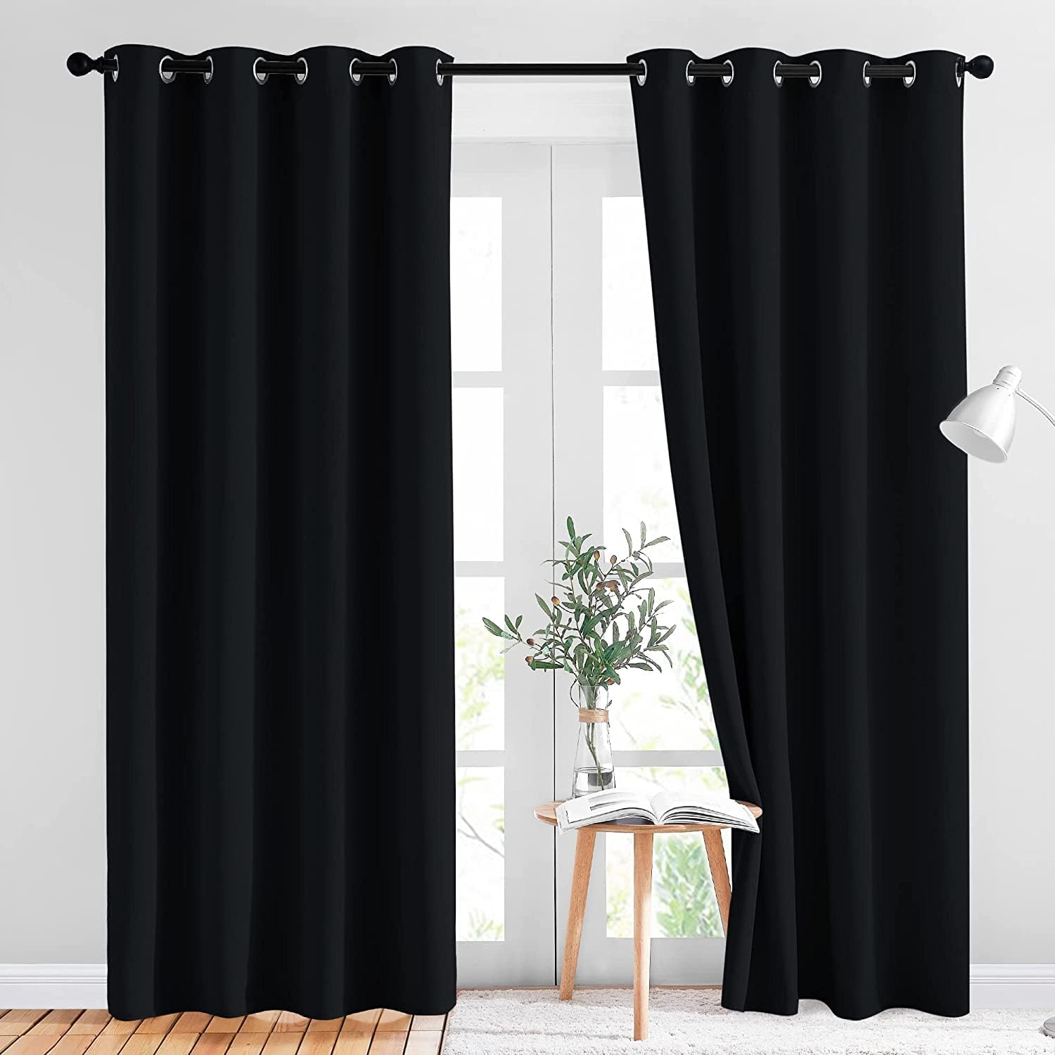 See full amazon price history chart for Novak Decors Heavy Faux Silk Solid Colors Living Room Curtain for Door 4 X 7 Feet | 95% Light Blocking Blackout Curtains for Bedroom Set of 2 Pc- Black Novak Decors Heavy Faux Silk Solid Colors Living Room Curtain for Door 4 X 7 Feet | 95% Light Blocking Blackout Curtains for Bedroom Set of 2 Pc- Black (B0D6ND1186) Amazon Price History, Amazon Price Tracker