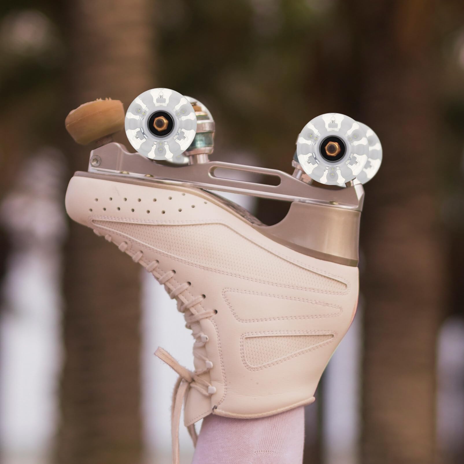 Sosoport Roller Skating Accessories Flashing Wheel Set for Outdoor Roller Skates