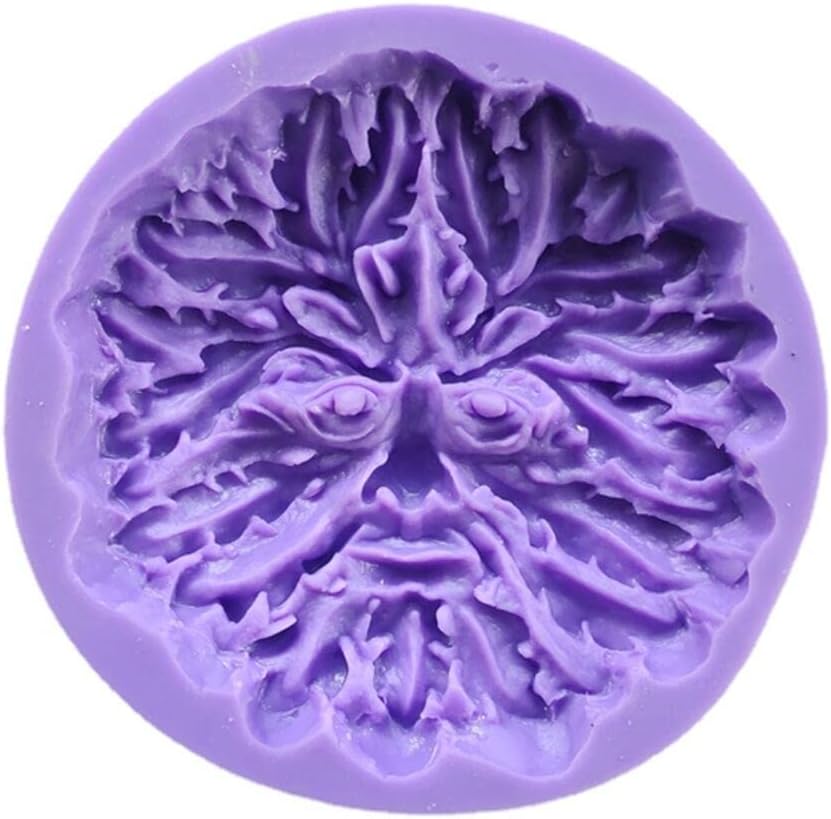 Leaf Avatar Molds,DIY Leaf Face Shaped Silicone Chocolate Cake Molds DIY Handmade Art Resin Soap Mold Candle Mold