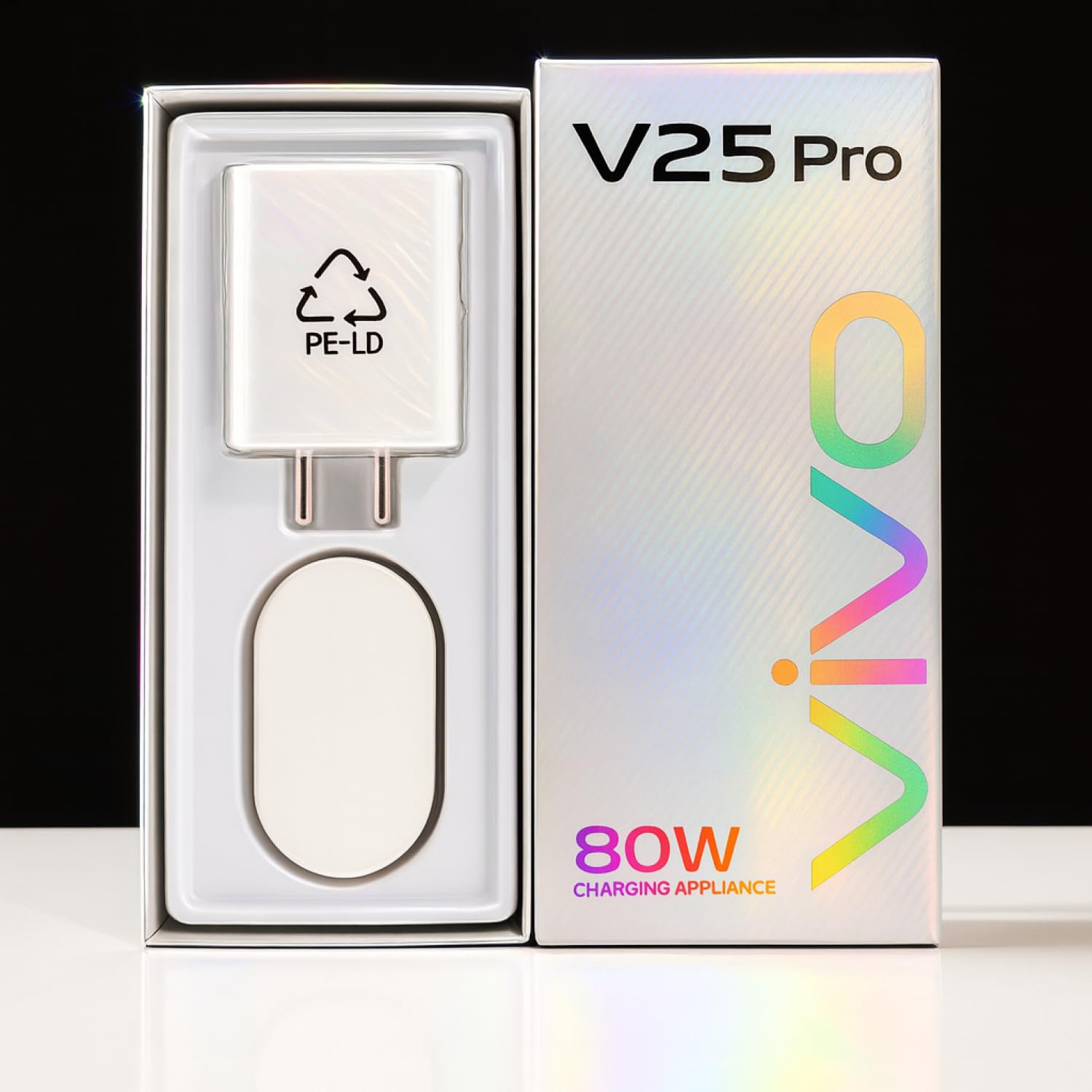 80W Flash Charger 3.0 USB-A Power Adapter Compatible with Vivo V27 Pro, V29, X90, X80 Pro, Y Series, T Series & All iQOO Smartphones — Amazon image 3