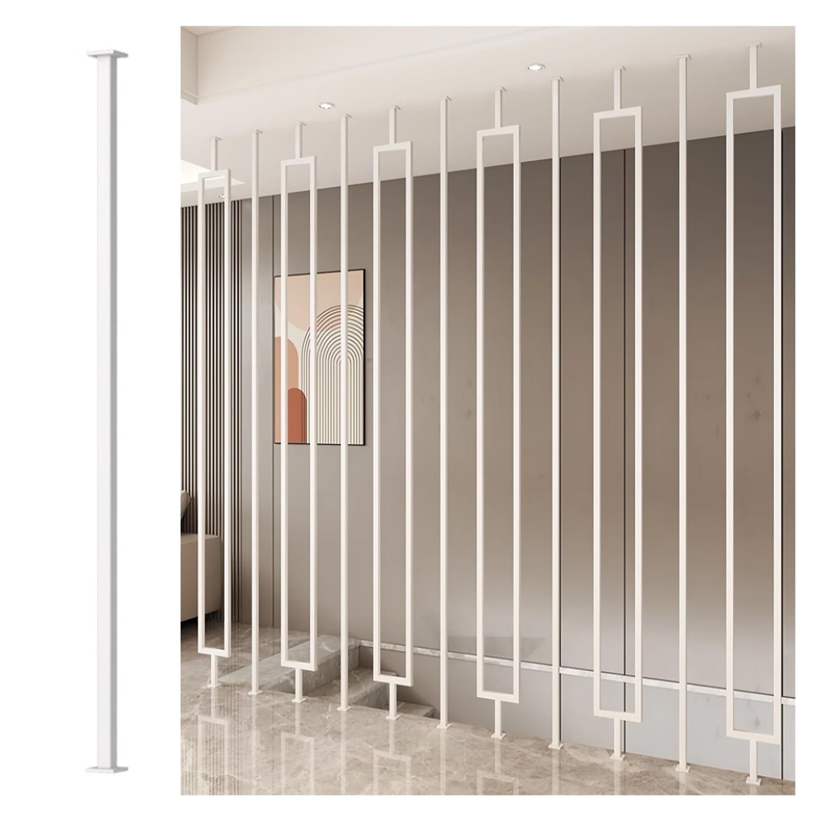 Husillos de balaustre de hierro forjado personalizables para seguridad en escaleras, prevención de caídas para niños, mascotas y personas mayores, soluciones de valla duraderas, diseño elegante y