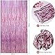 NAVK Rosa Lametta-Fransenvorhang, glitzernde Metallic-Luftschlangen für Geburtstagsparty, Hochzeit, Hintergrund, 1 x 2,5 m