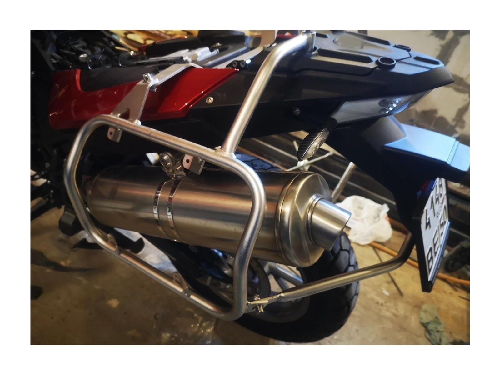 Motorra Gepäckträger hinten Für F800GS Für F700GS Für F 800/700 2009–2017 Motorrad Gepäckträger Seitenkofferhalterung Gepäckkofferhalterung Satteltaschenhalterung(One Set SL)