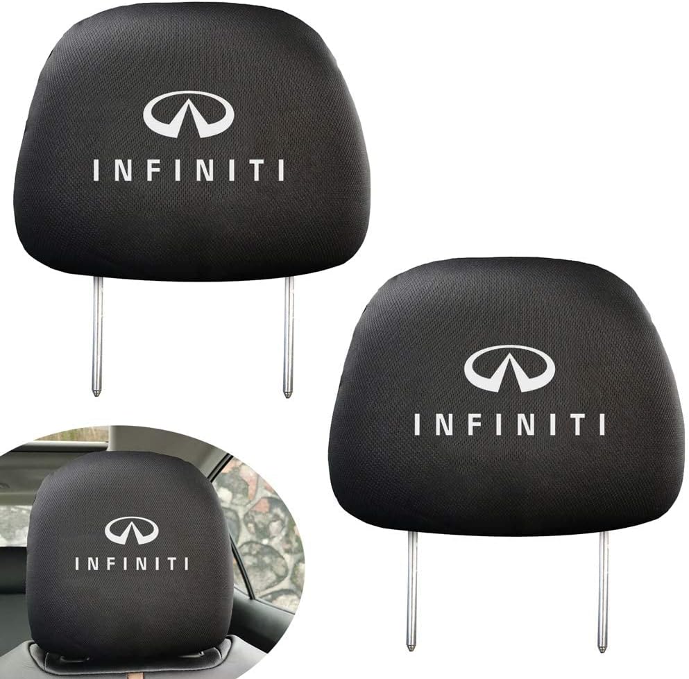 U/D 2Pcs fit Infiniti Headrest Cover,Enhance The Visual