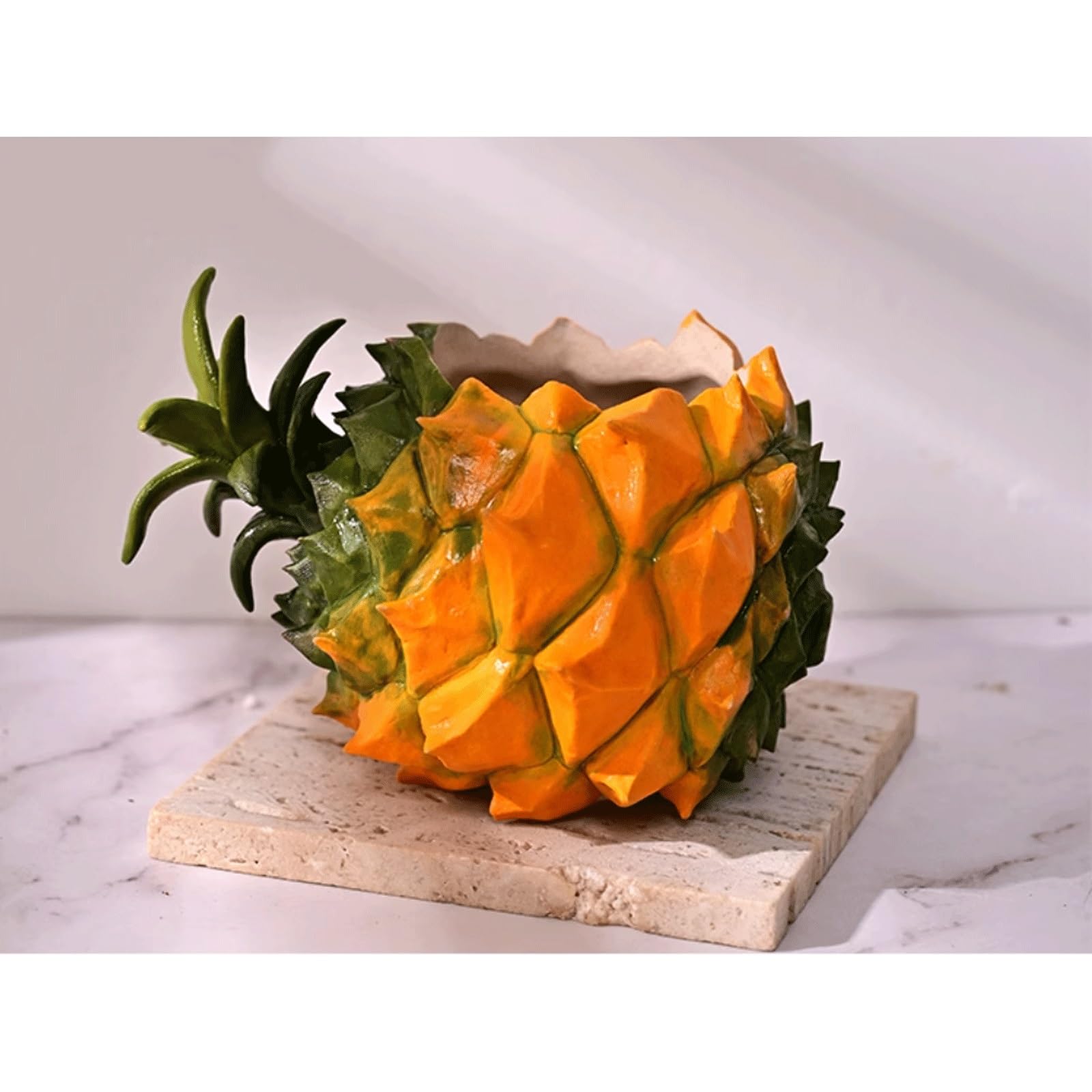 Dekoracyjna, urocza ceramiczna doniczka ananasowa, Jingdezhen, doniczka na ananas, doniczka na sukulenty, nowoczesna doniczka na małe rośliny, taras