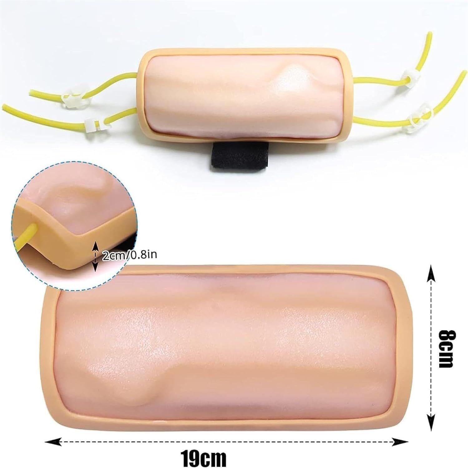 Human Silicone Injection Practice Model, Abdominal Injection Simulator, Artificial Human Skin pad Skin Model Trainer