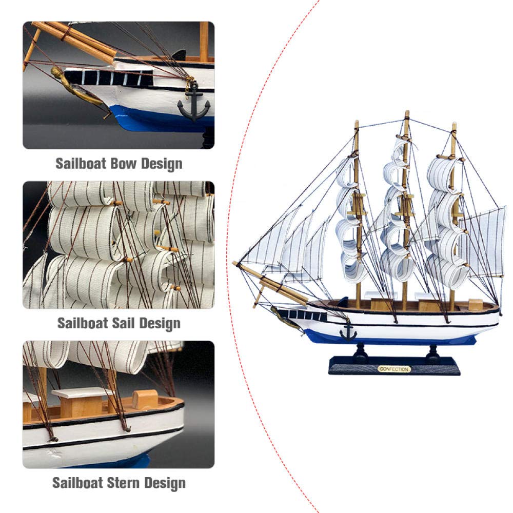 Segelboot-Modellbausätze im Maßstab 1:120, 30 x 33 x 5,5 cm, DIY, Schiffs-Bausatz, klassische handgefertigte Holz-Segelboote