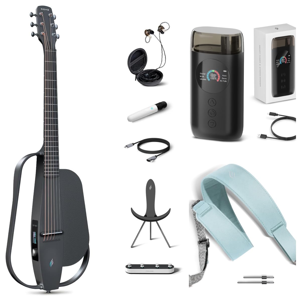 Amazon.com: Enya NEXG 2 Acoustic-Electric Guitar Carbon Fiber