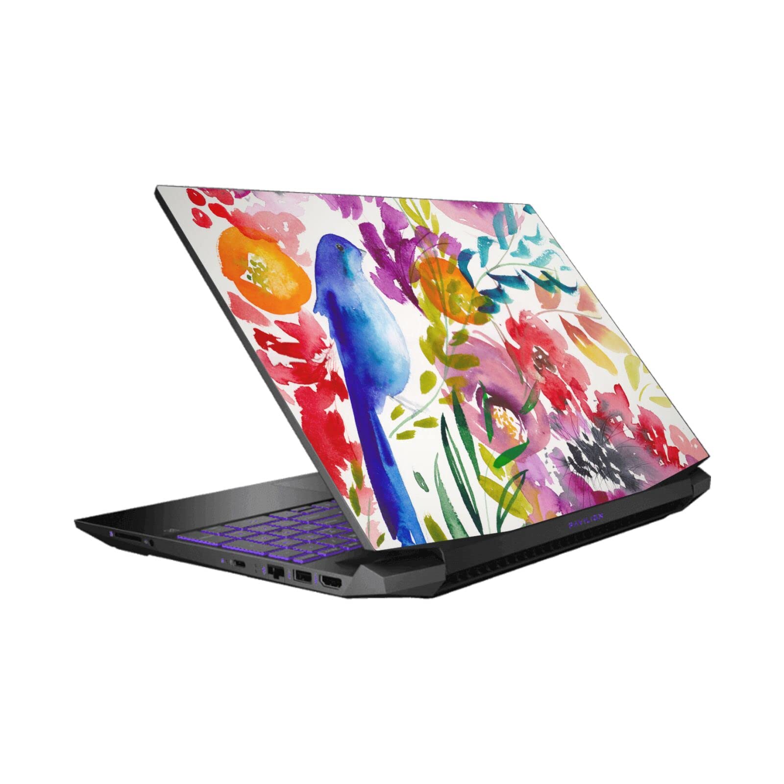 Skin HP Pavilion 15.6 vinyle autocollant Mai Autumn floral - 7