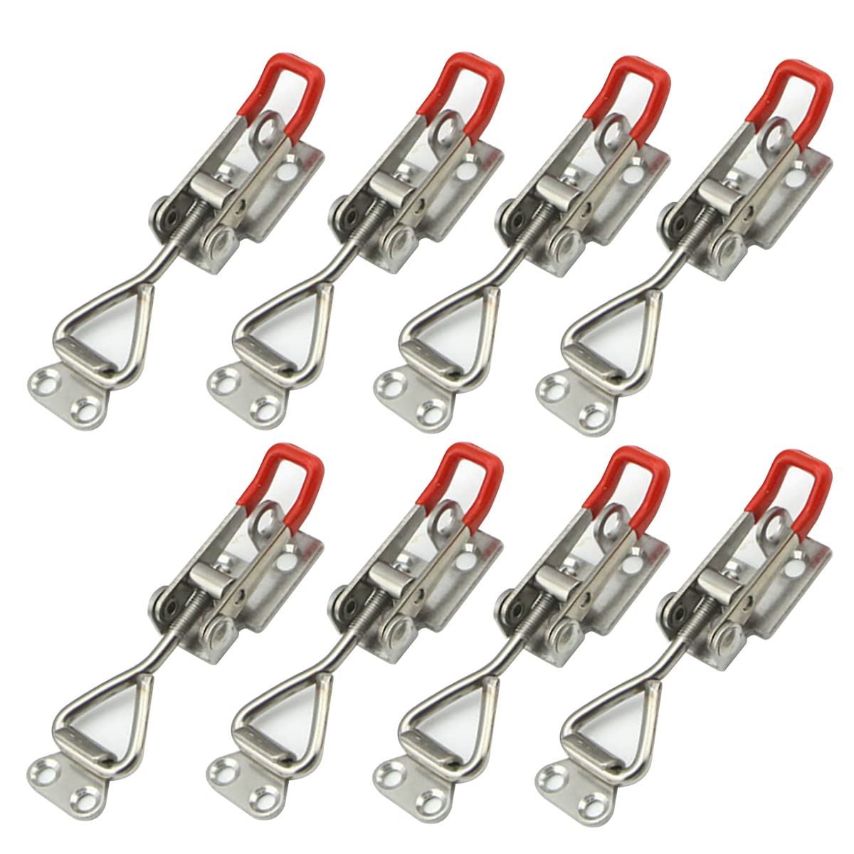 MIKMAYTOO Adjustable Toggle Latch Clamp 4001, 330 Lbs 150Kg Holding Capacity, 4001 Heavy Duty Quick Release Pull Latch Toggle Clamp(R4001wiith keyhole