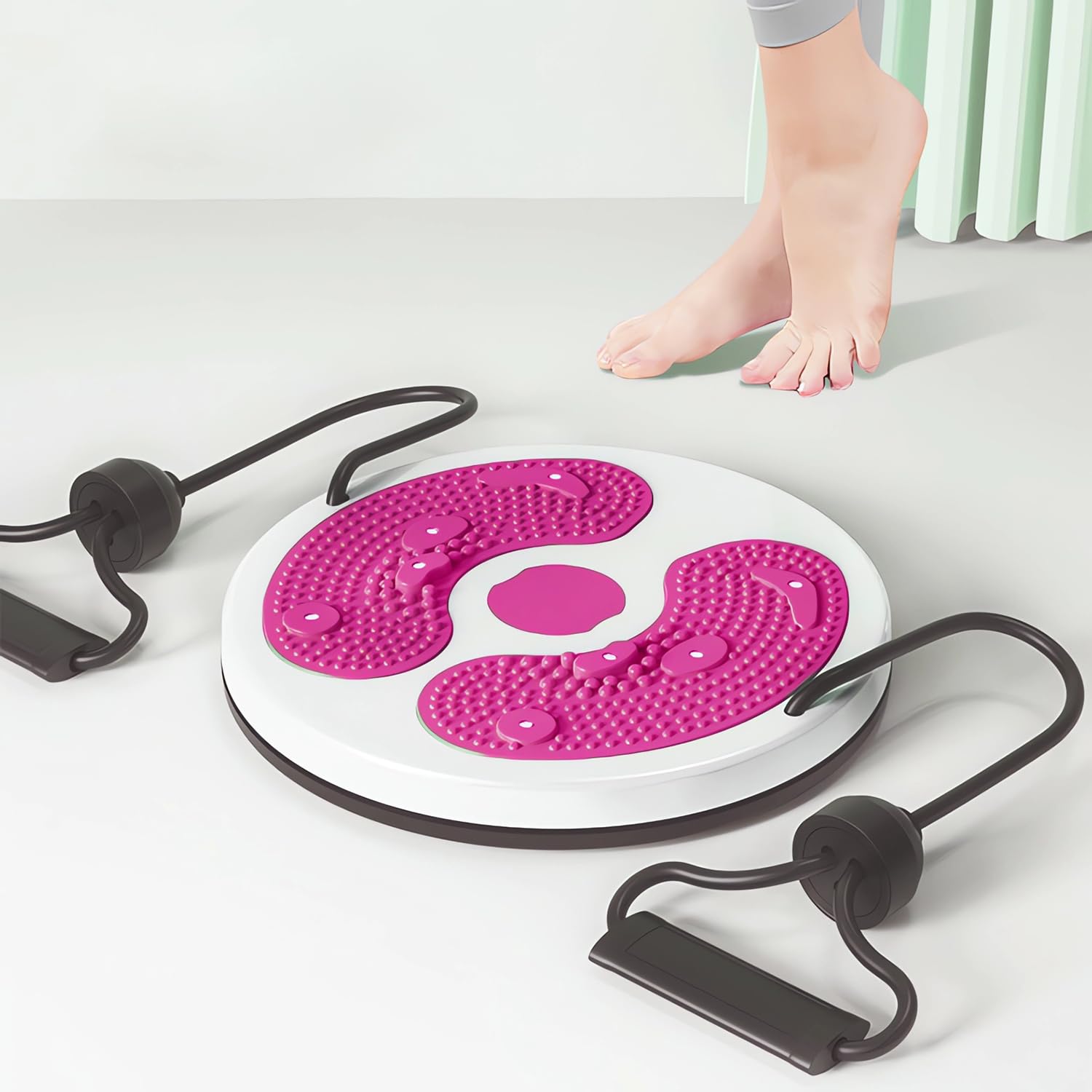 Esercizio Vita Torsione Disco - Rosa 1pc Twister Board Corpo Caviglia Aerobico Piede Fitness Magnete Balance Tavola Wist Board Risparmio Di Spazio E Facile Da Usare Massaggio