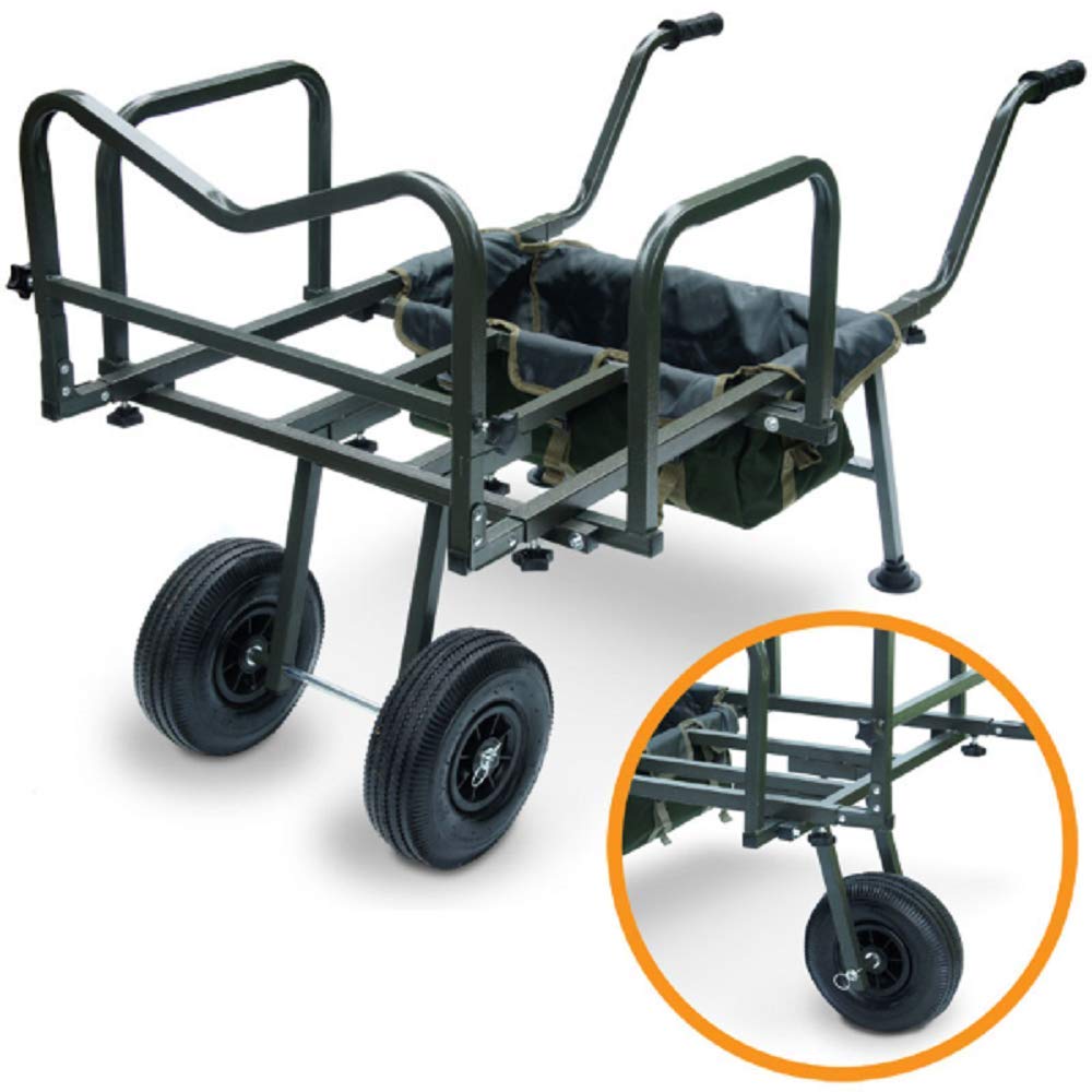 G8DS® Dynamische Karpfenkarre EIN Zwei Räder Variantenreich Leichter Transport Karpfenangeln Tackle