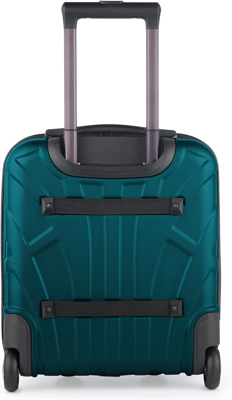 Suitline - Underseat Bordcase 45x36x20 cm Carry-On, EasyJet Hand Luggage, Lightweight Cabin Trolley, 30 liters, ABS-Hardshell, Aquagreen