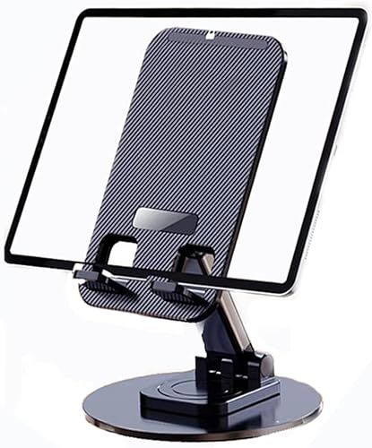 Soporte giratorio para teléfono móvil Soporte plegable para teléfono móvil de aleación de aluminio, soporte plegable para escritorio perezoso,