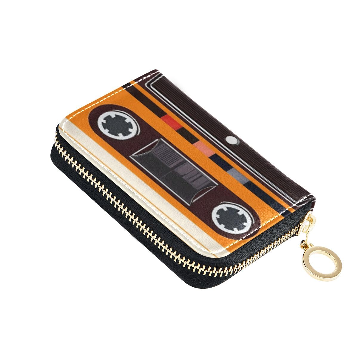 Bolaz Credit Card Holder Wallet for Women RFID Blocking Zipper Card Cases Strawberry Cute Pink Leather Slim Small (color6)