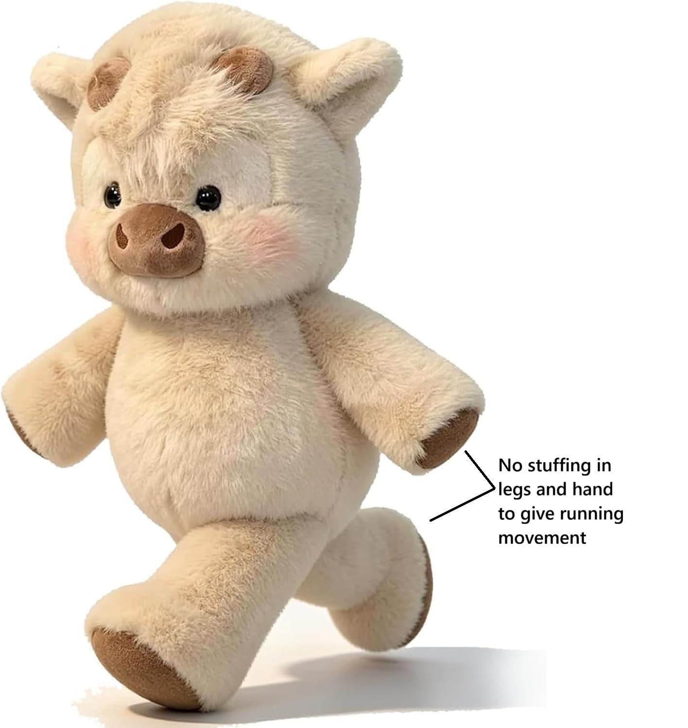 SCOOBA Running Cute Cattle Soft Toy 35 cm (Running Plush Cow) — Amazon image 5