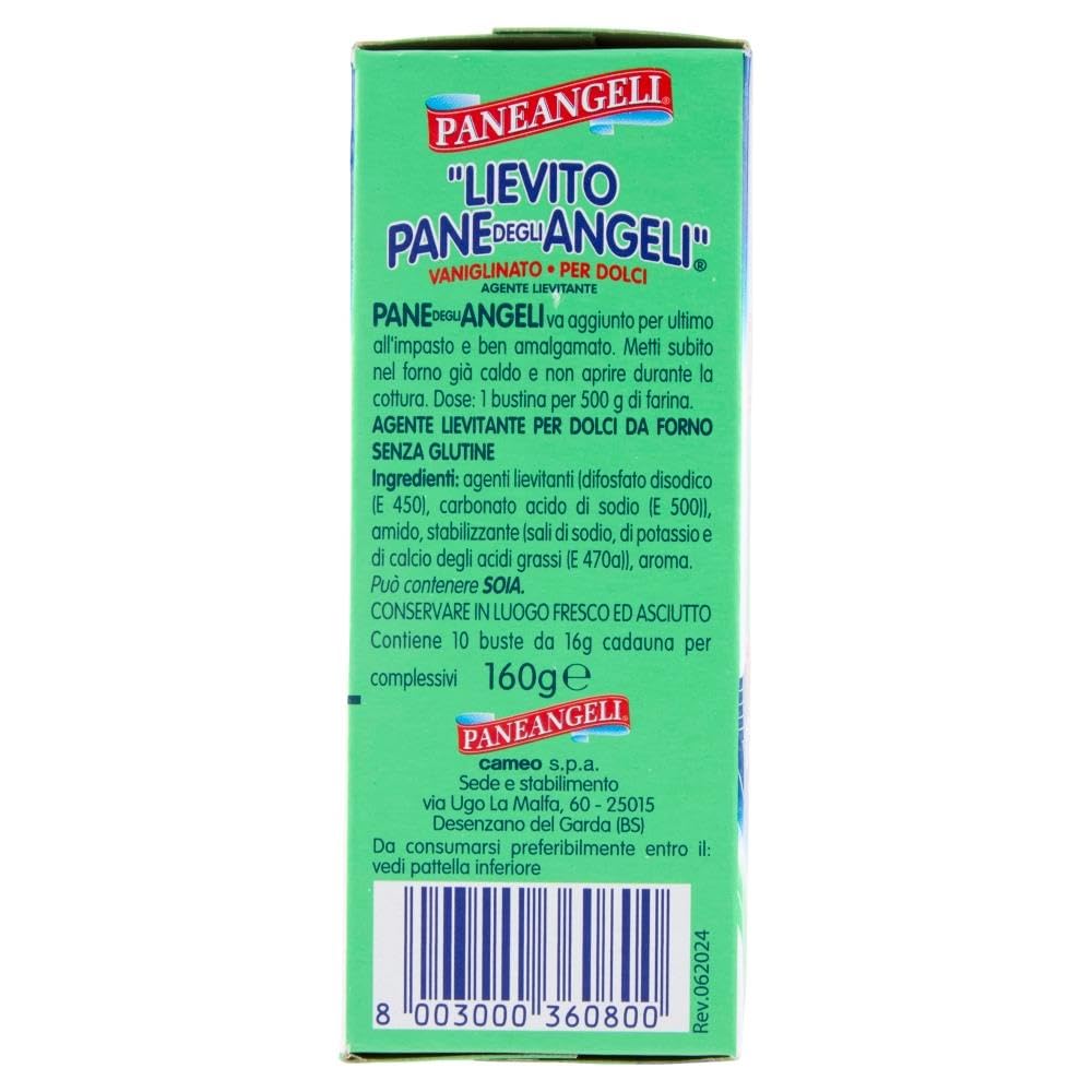 Italian Gourmet Lievito vaniglinato per dolci, Backpulver 120 x 16g | Aroma delicato di vanillina, vegan und glutenfrei, ideale für torte, Gesamtnettogewicht 1,92 kg + Kostenlos Polpa 400g