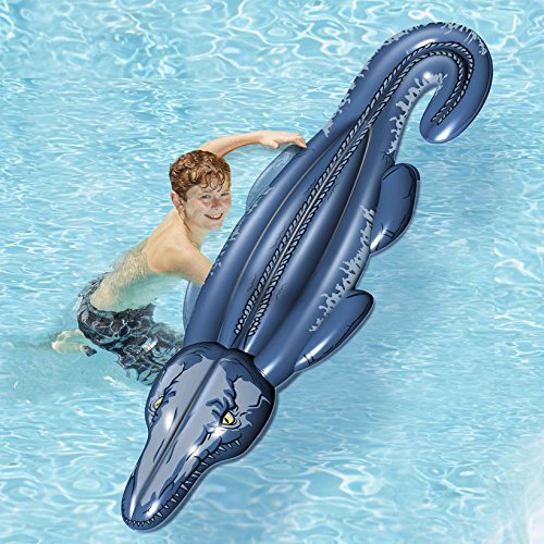 mosasaurus toy in water