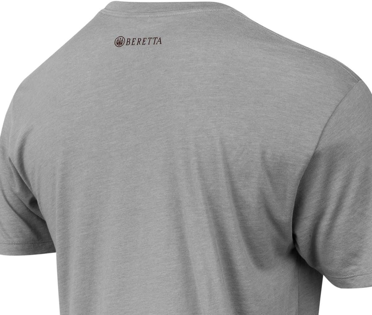 Beretta Men's Trident Logo Print Durable Comfortable Fit Ribbed Crew Neck Short Sleeve Active T-Shirt with Double-Needle Hem - Image 6