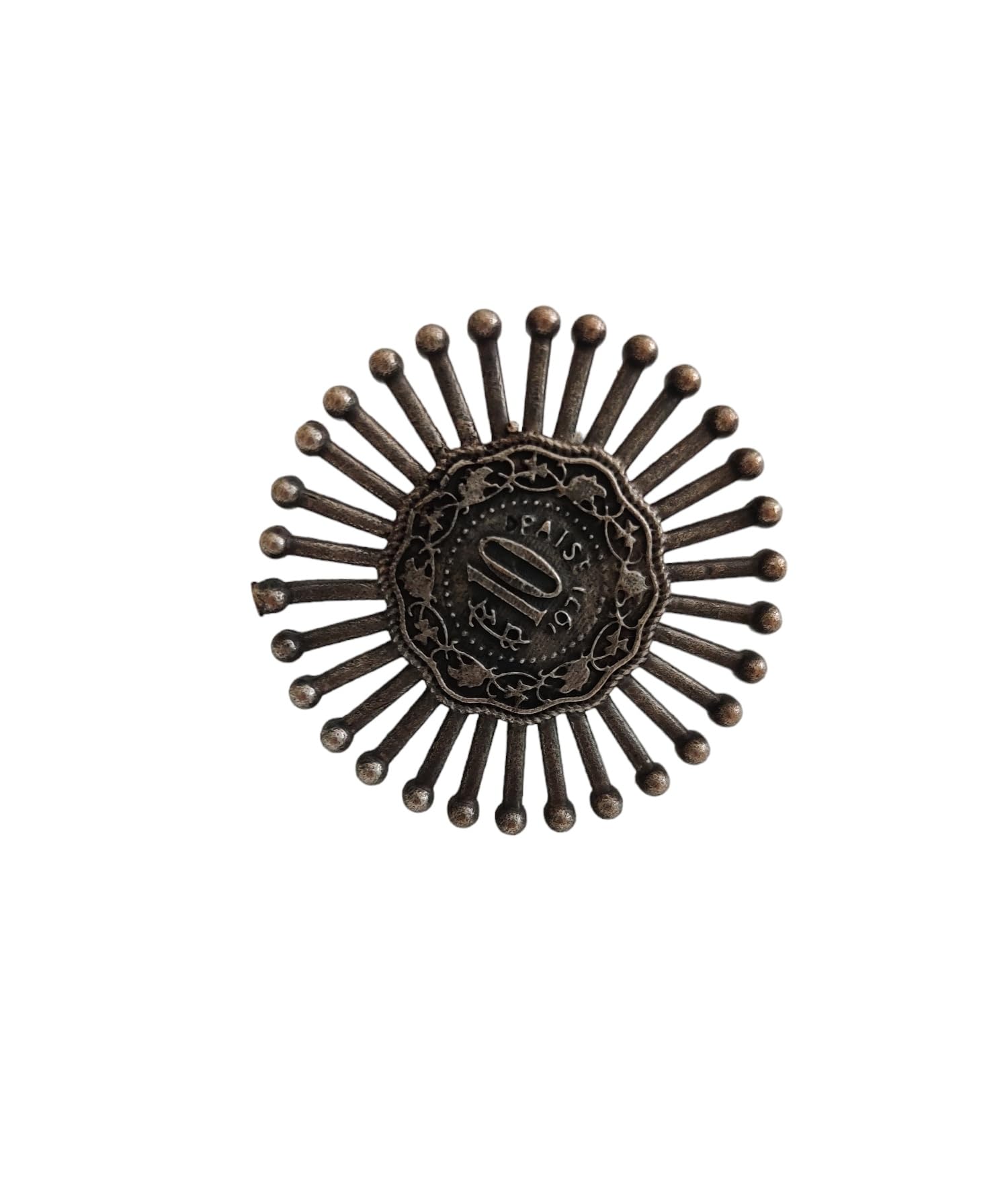Amouri brass oxidised maa ring for women and girls I Adjustable size tribal look ring (Two Finger glass ring) (B0CQMDG2YR) Amazon Price History, Amazon Price Tracker