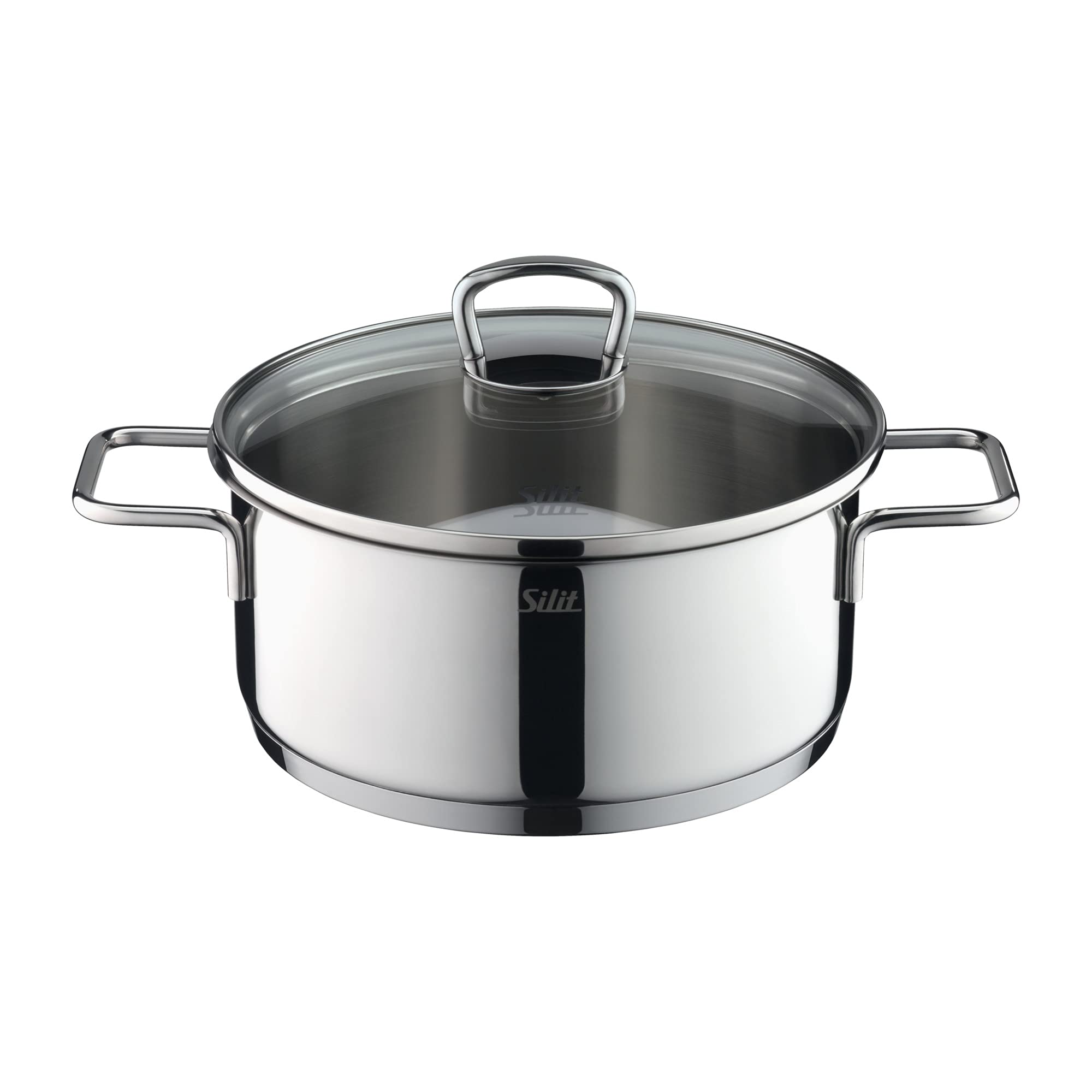 Image secondaire de Set de Casseroles Silit Alicante en Acier Inoxydable avec Couvercles en Verre