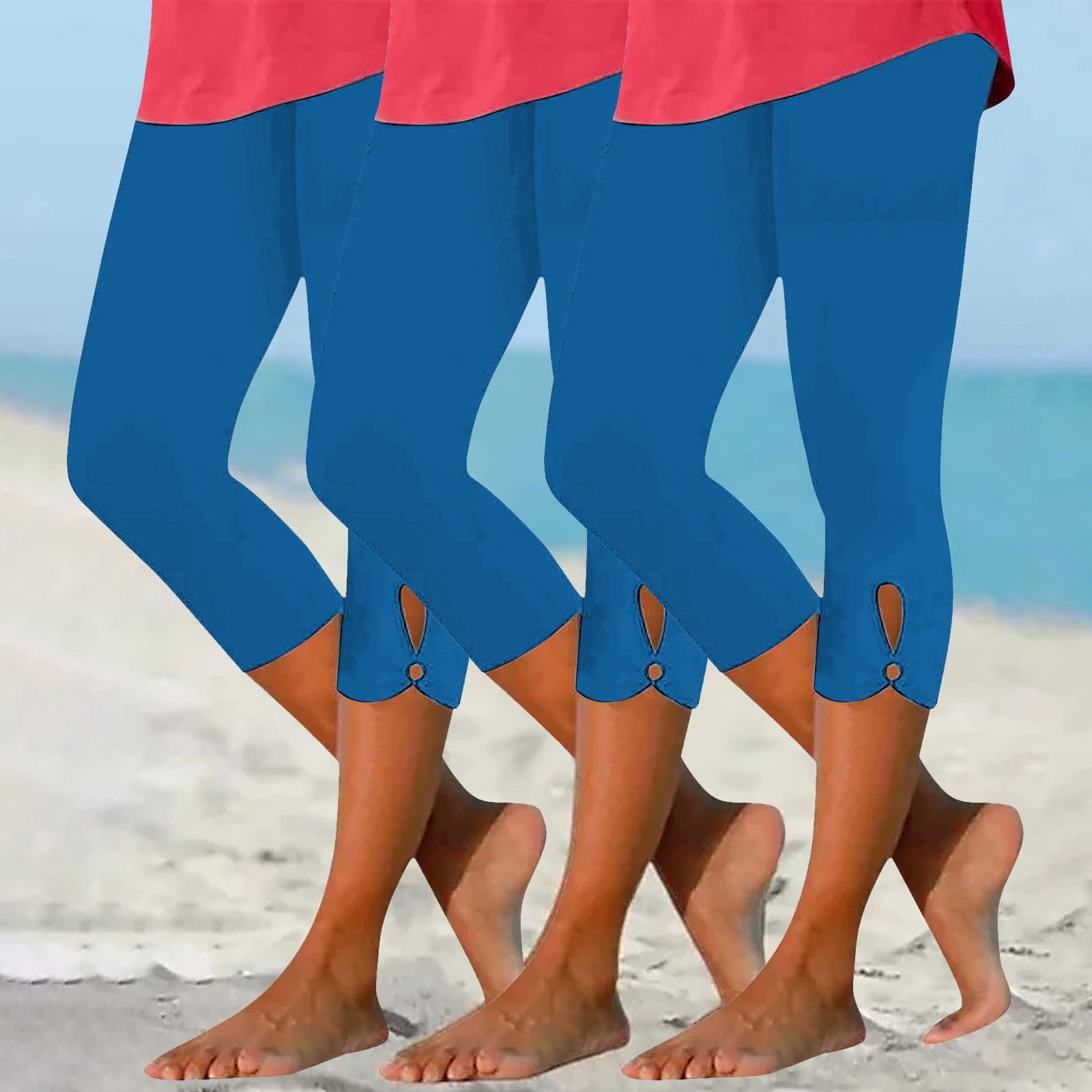 3/4 Leggins 3D Anticellulite Pantaloni Capri Sportivi Donna Push Up Cellulite Compressione Graduata Pantaloncini Tuta Donna Semplice e Versatile