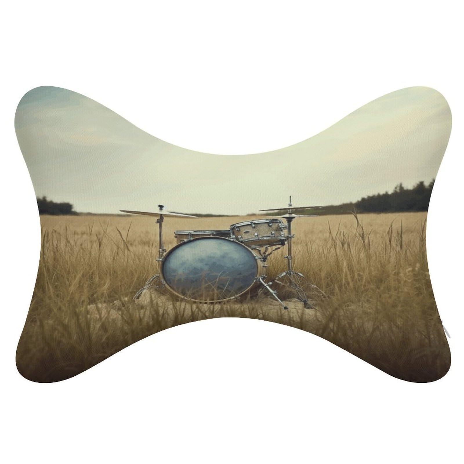 VstaDank - 2 Pack Bone Shaped Ergonomic Car Neck Pillows, Detachable Neck Pillows, Ergonomic Comfort Car Pillows, Office Airplane Pillows, Most