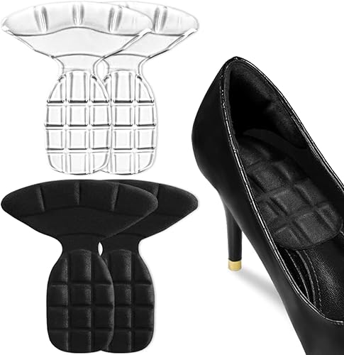 Puños de talón para zapatos sueltos, almohadillas de talón de gel que absorben los golpes, almohadillas de talón para evitar ampollas y resbalones,