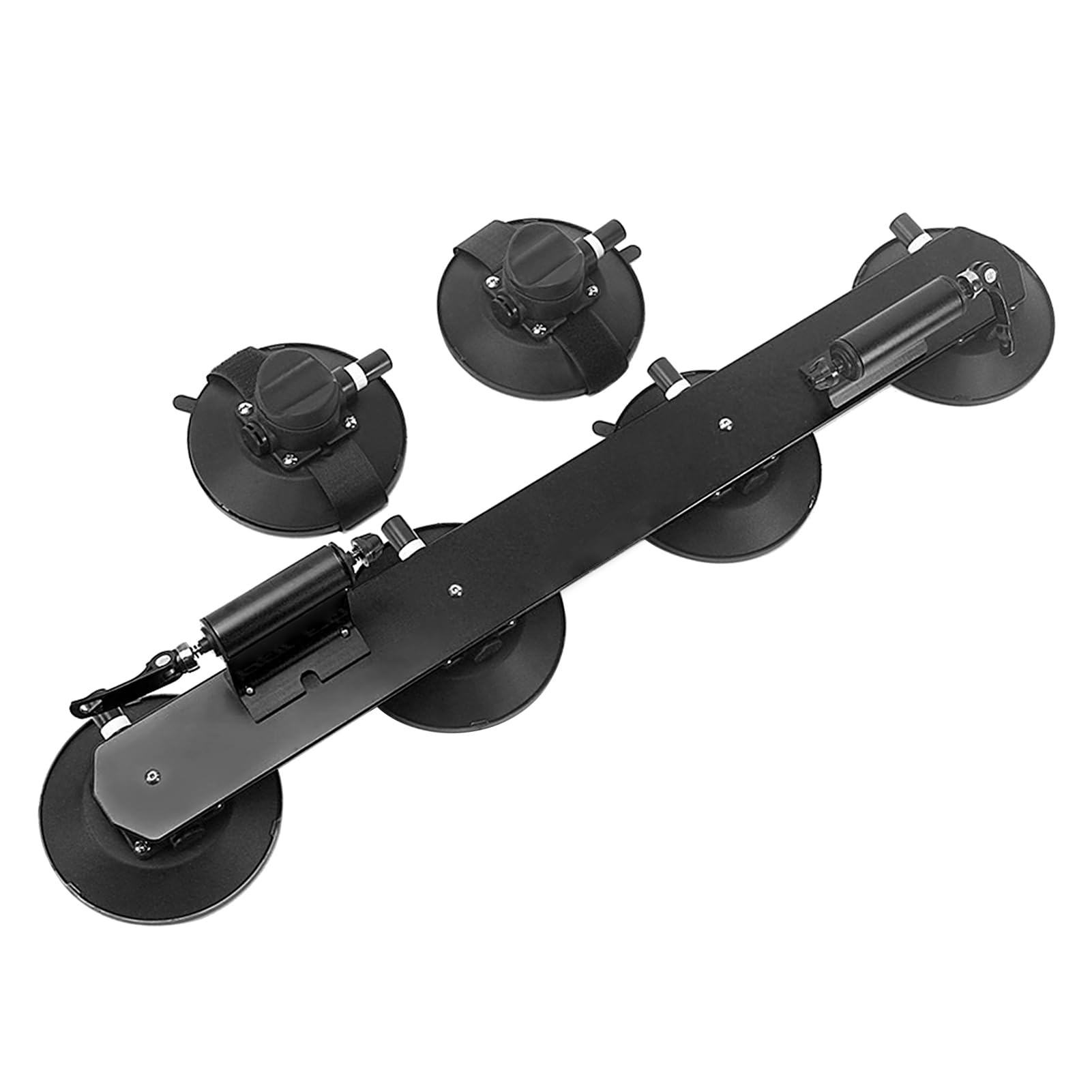 Sxhlseller Bagażnik Rowerowy z przyssawką ze Stopu Aluminium, Szybkozłączka do Roweru, Bagażnik Dachowy Samochodu do Rowerów Szosowych/górskich, Wytrzymały i łatwy w Montażu, Pasuje Większości (Na 2
